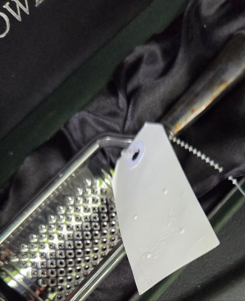 Towle Silverplate Cheese Grater in Green Stainless Steel Handheld Grater